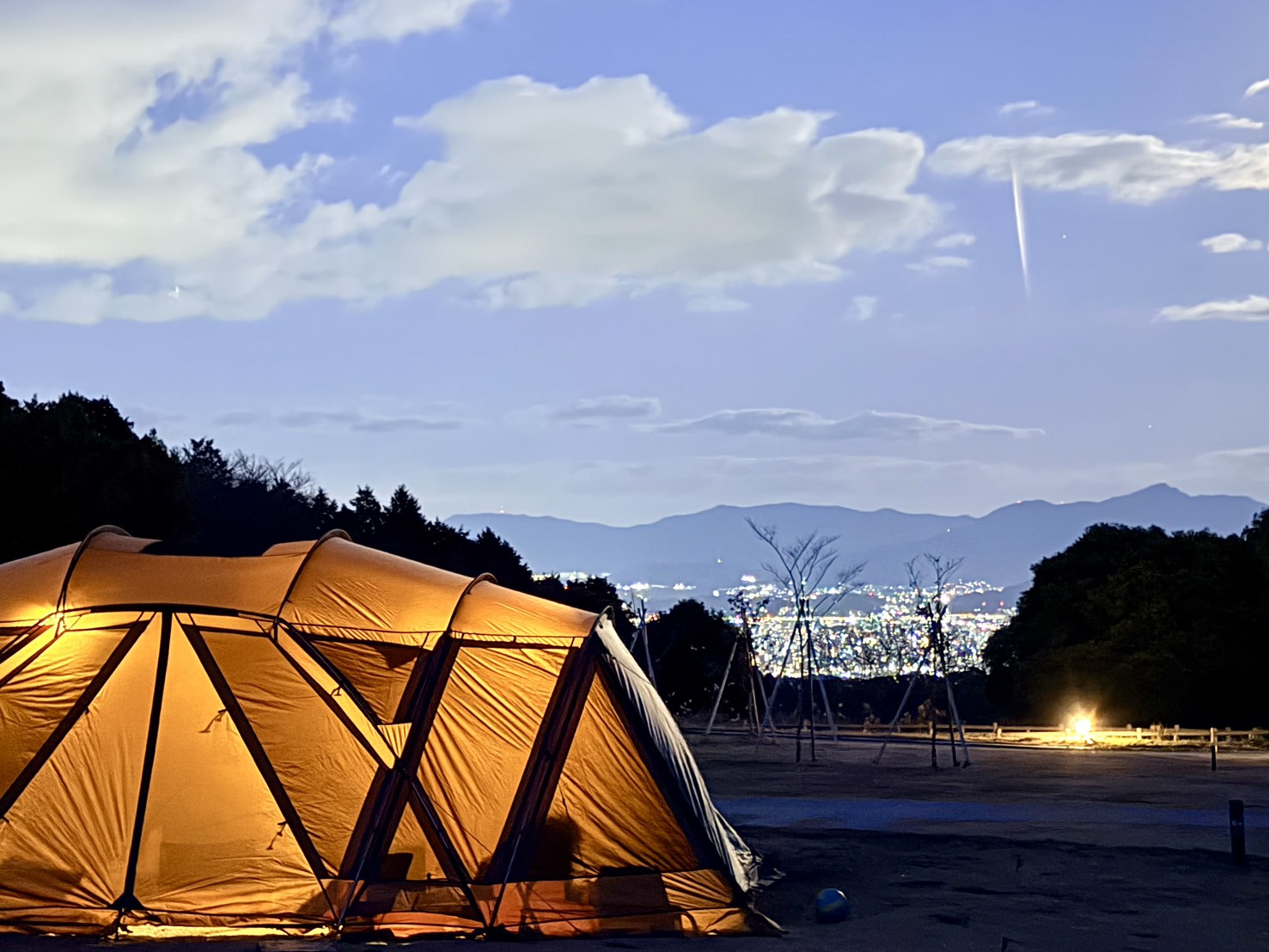 九州キャンプ遠征2026｜スノーピーク油山福岡キャンプフィールドと夜景