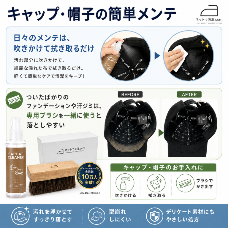 帽子用クリーナーの使い方